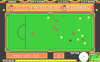 Steve Davis World Snooker screenshot 4 for Amiga
